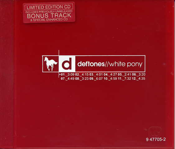Cover Deftones - White Pony (CD, Album, Enh, Ltd, Num, Red) Schallplatten Ankauf