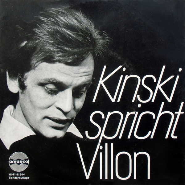 Cover Kinski* Spricht Villon* - Kinski Spricht Villon (7, EP) Schallplatten Ankauf
