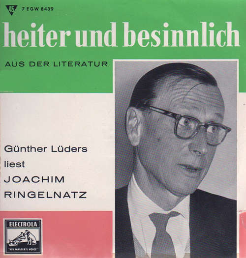 Cover Günther Lüders Liest Joachim Ringelnatz - Günther Lüders Liest Joachim Ringelnatz (7, EP) Schallplatten Ankauf