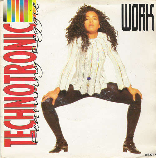 Cover Technotronic Featuring Reggie - Work (7, Single) Schallplatten Ankauf