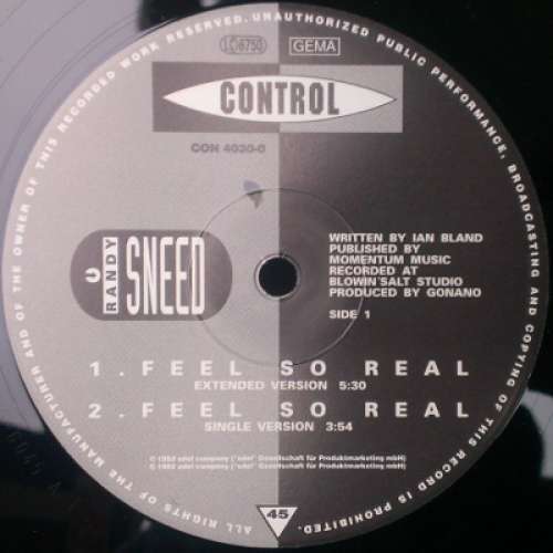 Bild Randy Sneed - Feel So Real (12, Single) Schallplatten Ankauf