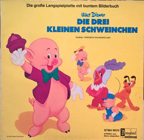 Cover Walt Disney - Die Drei Kleinen Schweinchen (LP, Album, RE) Schallplatten Ankauf