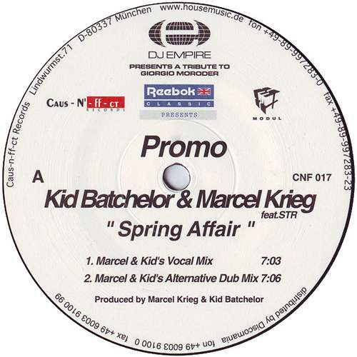Cover Kid Batchelor & Marcel Krieg - Spring Affair (2x12, Promo) Schallplatten Ankauf