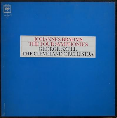 Cover Johannes Brahms - George Szell, The Cleveland Orchestra - The Four Symphonies (3xLP, Album + Box) Schallplatten Ankauf