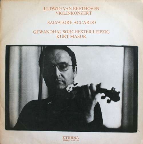 Cover Ludwig Van Beethoven*, Salvatore Accardo, Gewandhausorchester Leipzig, Kurt Masur - Violinkonzert (LP) Schallplatten Ankauf