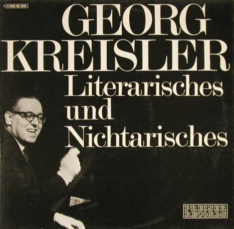 Cover Georg Kreisler - Literarisches Und Nichtarisches (LP, Album) Schallplatten Ankauf