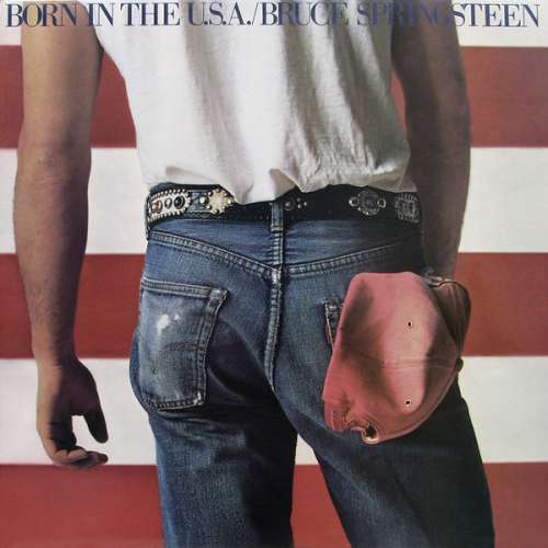 Cover Bruce Springsteen - Born In The U.S.A. (LP, Album, RE, Red) Schallplatten Ankauf
