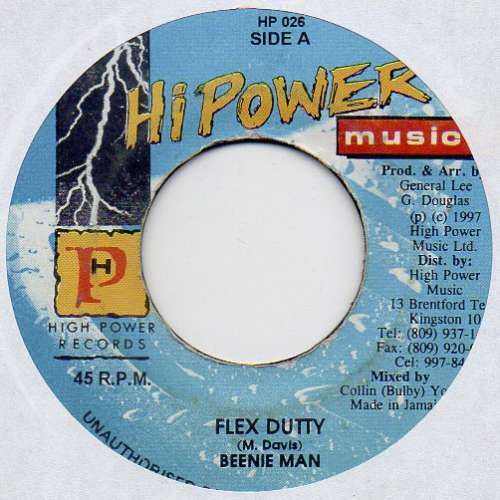 Cover Beenie Man - Flex Dutty (7) Schallplatten Ankauf
