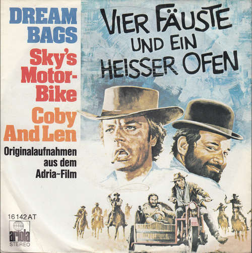 Cover Dream Bags - Sky's Motor-Bike / Coby And Len (Originalaufnahmen Aus Dem Adria-Film Vier Fäuste Und Ein Heißer Ofen) (7, Single) Schallplatten Ankauf