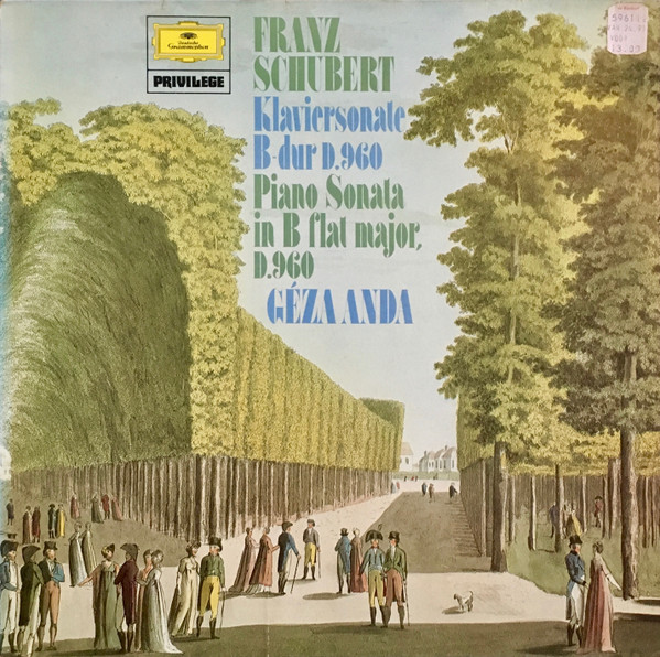 Cover Franz Schubert - Géza Anda - Klaviersonate B-dur D.960 (LP, RE) Schallplatten Ankauf