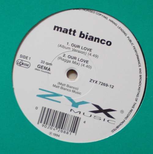 Cover Matt Bianco - Our Love (12, Single) Schallplatten Ankauf
