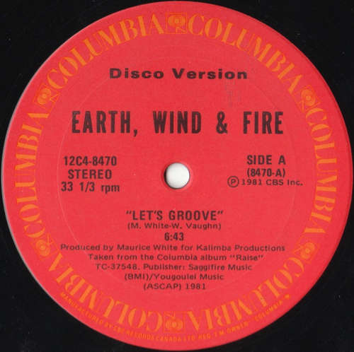 Cover Earth, Wind & Fire - Let's Groove / Fantasy (Disco Version) (12, Single) Schallplatten Ankauf