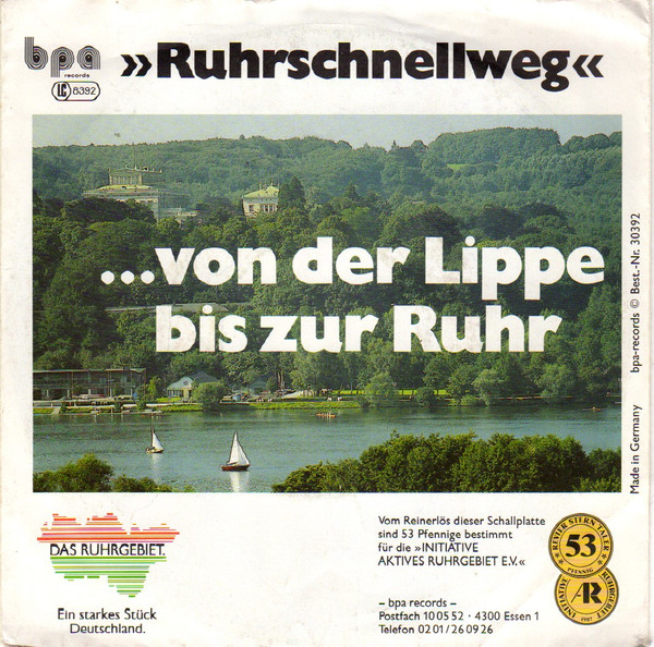 Bild Ruhrschnellweg - Von Der Lippe ... Bis Zur Ruhr / Heimweh Nach Meinem Revier (7) Schallplatten Ankauf