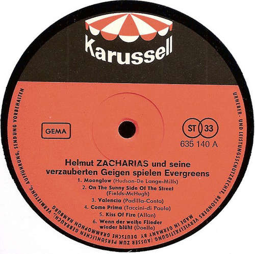 Cover Helmut Zacharias - Helmut Zacharias Spielt Evergreens (LP, Album) Schallplatten Ankauf