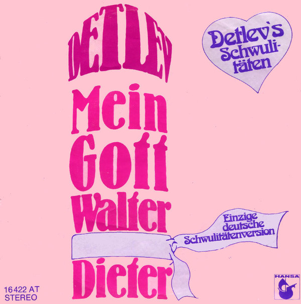Cover Detlev - Mein Gott Walter (7, Single) Schallplatten Ankauf