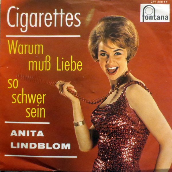 Cover Anita Lindblom - Cigarettes (7, Single) Schallplatten Ankauf