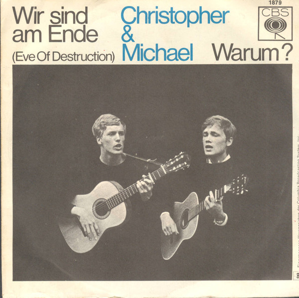 Cover Christopher & Michael - Wir Sind Am Ende (Eve Of Destruction) (7, Single) Schallplatten Ankauf