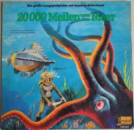 Cover Walt Disney - 20 000 Meilen Unter Dem Meer (LP, Album) Schallplatten Ankauf