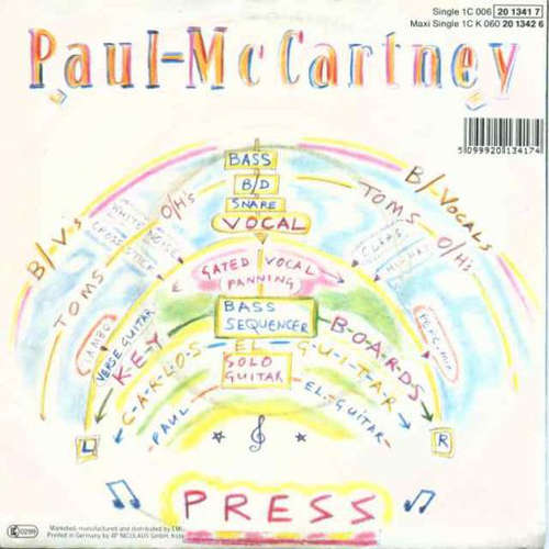 Cover Paul McCartney - Press (7, Single, MP, M/Print) Schallplatten Ankauf