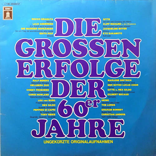 Cover Various - Die Grossen Erfolge Der 60er Jahre  (2xLP, Comp) Schallplatten Ankauf