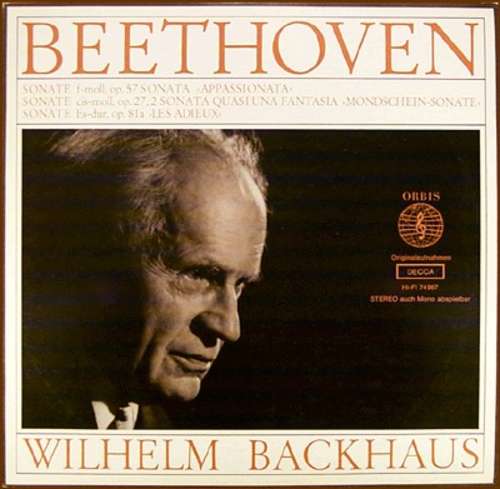 Cover Wilhelm Backhaus / Beethoven* - Wilhelm Backhaus Spielt Beethoven (LP, RE) Schallplatten Ankauf
