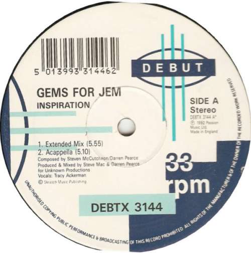 Cover Gems For Jem - Inspiration (12) Schallplatten Ankauf