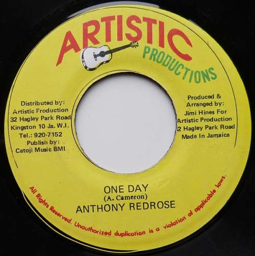 Cover Anthony Redrose* - One Day (7) Schallplatten Ankauf