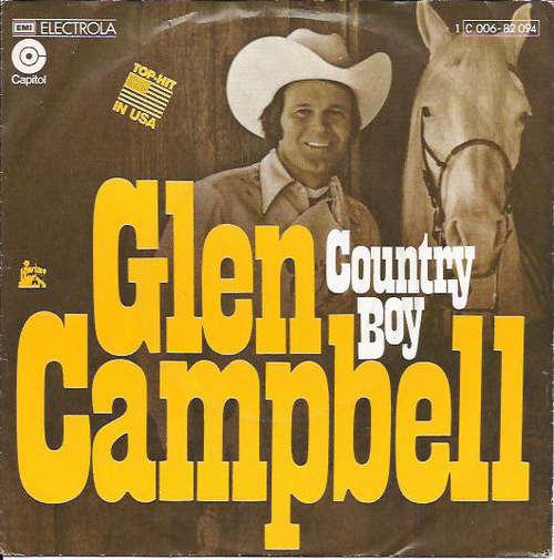 Cover Glen Campbell - Country Boy (You Got Your Feet In L.A.) / Record Collector's Dream (7, Single) Schallplatten Ankauf