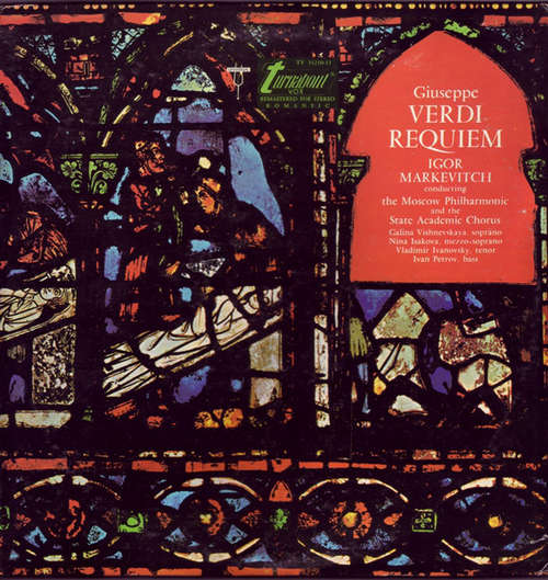 Cover Giuseppe Verdi, Igor Markevitch, The Moscow Philharmonic*, The State Academic Chorus* - Requiem (2xLP, RM) Schallplatten Ankauf