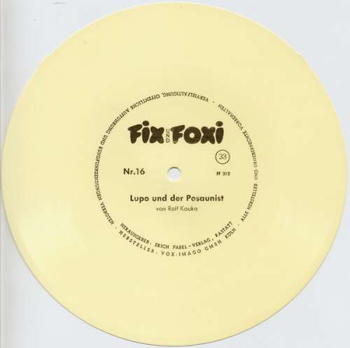 Cover Rolf Kauka - Fix Und Foxi - Lupo Und Der Posaunist (Flexi, 7, S/Sided, Whi) Schallplatten Ankauf