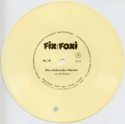 Cover Rolf Kauka - Fix Und Foxi - Das Elektrische Klavier (Flexi, 7, S/Sided, Whi) Schallplatten Ankauf