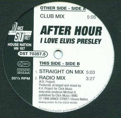 Cover After Hour - I Love Elvis Presley (12) Schallplatten Ankauf