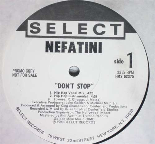 Cover Nefatini - Don't Stop (12, Promo) Schallplatten Ankauf