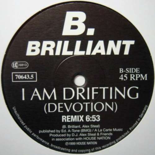 Cover B. Brilliant - I Am Drifting (Devotion) (12) Schallplatten Ankauf