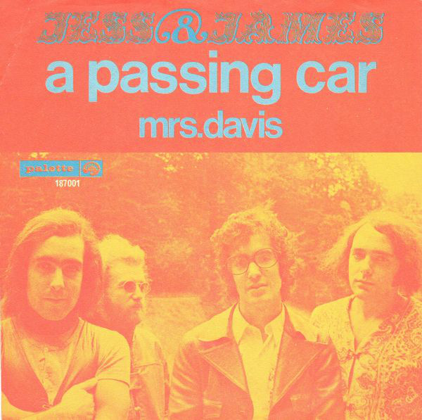 Cover Jess & James - A Passing Car / Mrs. Davis (7, Single) Schallplatten Ankauf