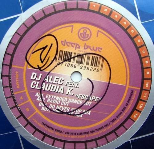 Cover DJ Alec Feat. Claudia K.* - Escape (12) Schallplatten Ankauf