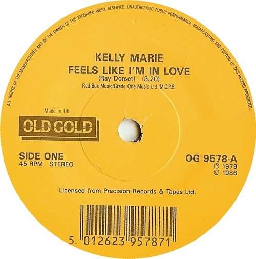 Cover Kelly Marie - Feels Like I'm In Love (7) Schallplatten Ankauf