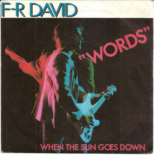 Cover F.R. David - Words (7, Single, Mou) Schallplatten Ankauf