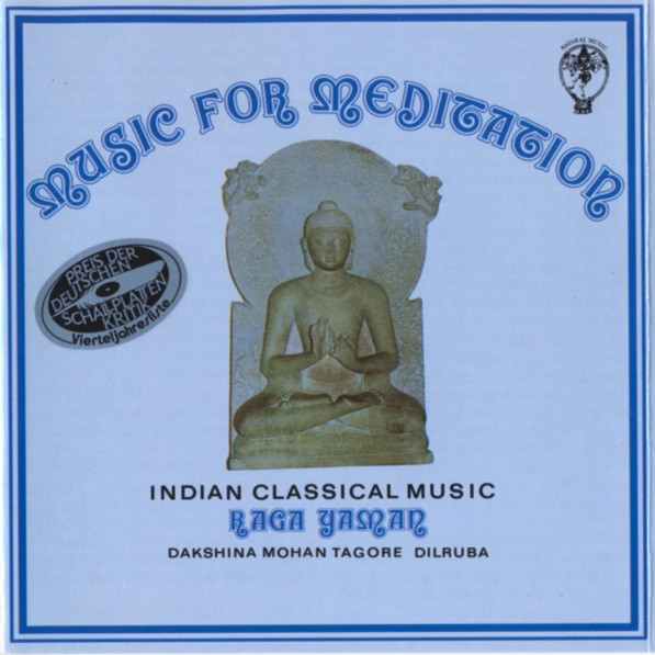 Cover Dakshina Mohan Tagore - Music For Meditation - Indian Classical Music - Raga Yaman - Evening Raga (LP, Album) Schallplatten Ankauf