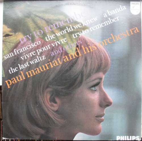 Cover Paul Mauriat And His Orchestra - Try To Remember (LP) Schallplatten Ankauf