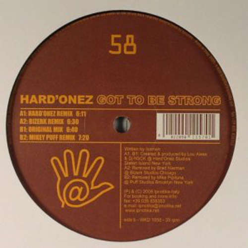 Cover Hard'Onez - Got To Be Strong (12) Schallplatten Ankauf