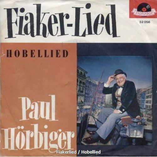 Cover Paul Hörbiger - Fiaker-Lied (7, Single) Schallplatten Ankauf