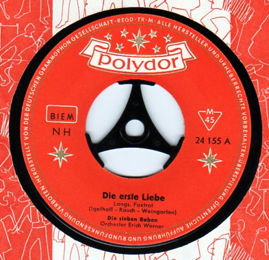Cover Die Sieben Raben - Die Erste Liebe (7, Single, Mono) Schallplatten Ankauf