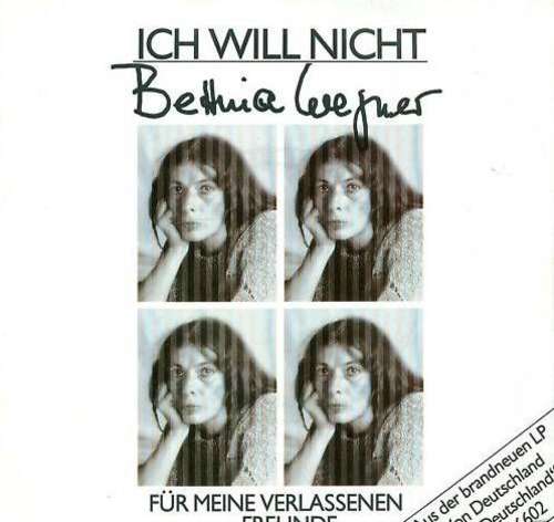 Cover Bettina Wegner - Ich Will Nicht (7, Single) Schallplatten Ankauf
