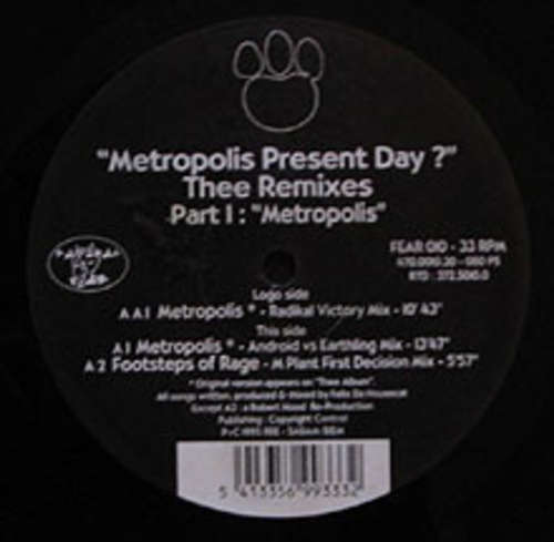 Cover Felix Da Housecat - Metropolis Present Day? Thee Remixes Part I: Metropolis (12) Schallplatten Ankauf