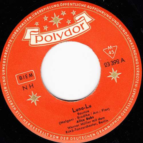 Cover Alice Babs - Luna-Lu / Wie Die Liebe Will (7, Single, Mono) Schallplatten Ankauf