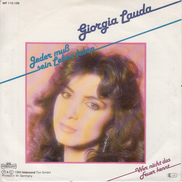 Cover Giorgia Lauda - Jeder Muß Sein Leben Leben (7, Single) Schallplatten Ankauf