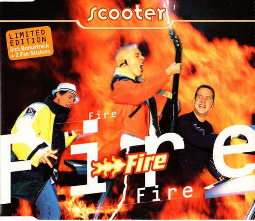 Cover Scooter - Fire (Minimax, Maxi, Ltd, Red) Schallplatten Ankauf