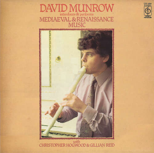 Cover David Munrow - David Munrow Introduces & Performs Mediaeval & Renaissance Music (LP) Schallplatten Ankauf