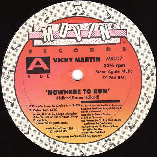 Cover Vicky Martin - Nowhere To Run (12) Schallplatten Ankauf